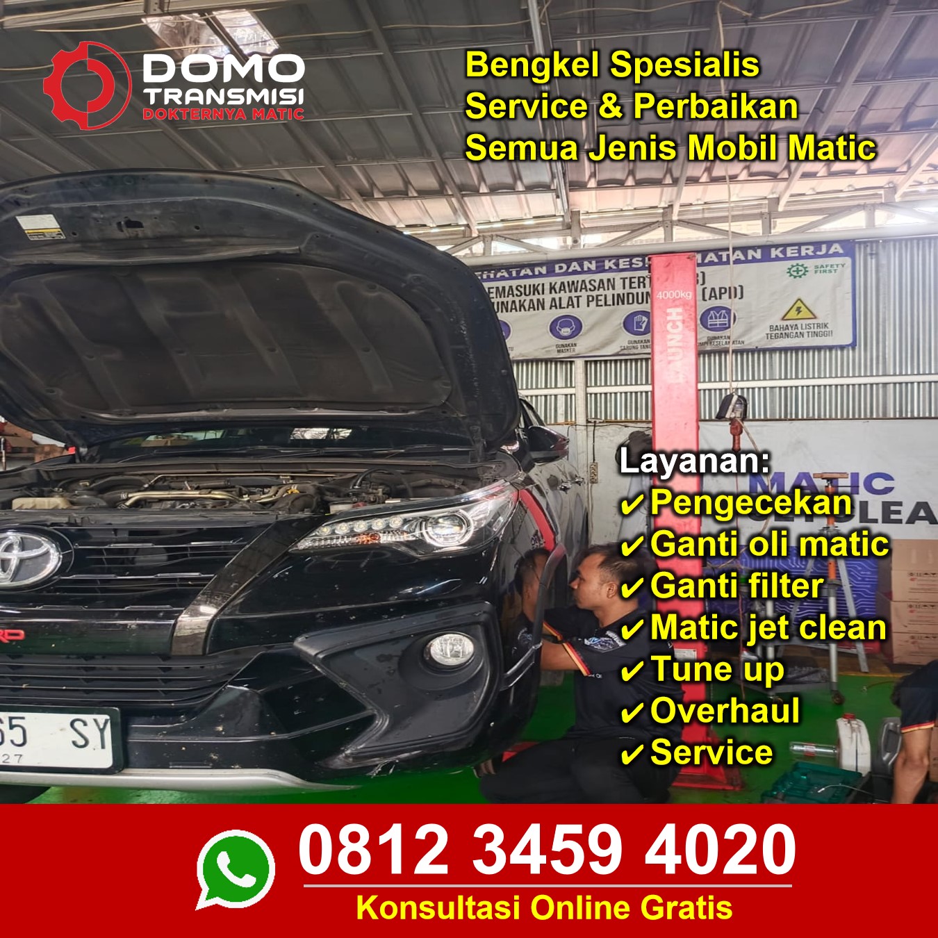 Peningkatan Service Mobil Toyota Lontar Matic Maksimal