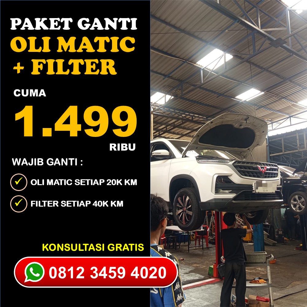 Solusi Makin Halus Bengkel Ganti Oli Mobil Matic Bogor Bergaransi